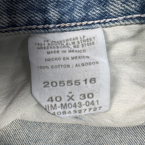 Lee Relaxed Fit Mens Jeans 40x30 Light Wash Blue Denim Straight Leg 2055516 - Picture 3 of 10